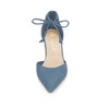 Allegra K Women's Ankle Tie Point Toe High Block Heel Dress Pumps - 3 of 4