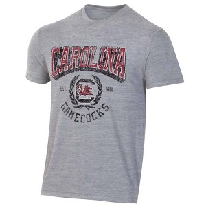 NCAA South Carolina Gamecocks Men's Gray Triblend T-Shirt - 1 of 3