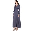 Womens V-Neck Long Sleeve Maxi Dress - 24seven Comfort Apparel™ - 2 of 4
