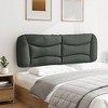 vidaXL Headboard Cushion Dark Gray 60.2" Fabric - 4 of 4
