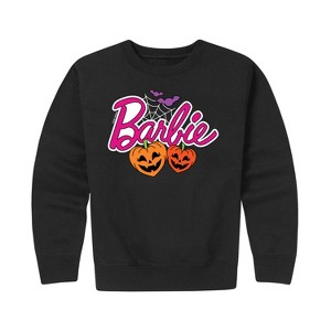 Boys' - Barbie - Halloween Barbie Graphic Long Sleeve Fleece Sweatshirt - 1 of 4