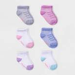 Hanes Premium Baby Girls' 6pk Comfort Soft Ankle Socks - Colors May Vary 12-24M
