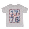 The Juniper Shop 1776 Checkered Coquette Toddler Short Sleeve Tee - 2 of 4