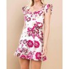 Women's Jerilyn Jacquard Floral Bodysuit - TCEC - 2 of 3