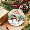 Snowman Christmas Ornament 2025 - Merry Christmas Dated 2025 Ornaments for Tree, Beautiful Snowman Gifts for Family - 4 of 4