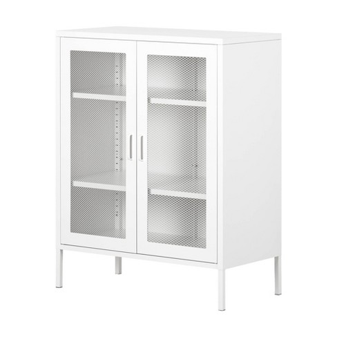 White deals metal cupboard