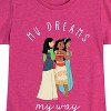 Girls' - Disney Princess - Moana Jasmine Mulan My Dreams My Way Fitted Short Sleeve Graphic T-Shirt - 2 of 4