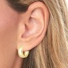 10k Yellow Gold or White Gold 15mm Polished Huggie Earrings - 2 of 4