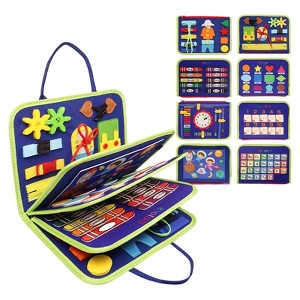Etokfoks Toddler Busy Board Montessori Sensory Activity Toy 1 Piece for Fine Motor Skills Learning Travel for 1 2 3 4 Year Old - 1 of 4