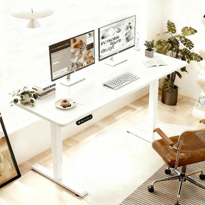 KTMBDW Height Adjustable Electric Standing Desk, Sit Stand up Desk, Gaming Desk, Memory Computer Home Office Desk for Living Room and Bedroom - 1 of 4