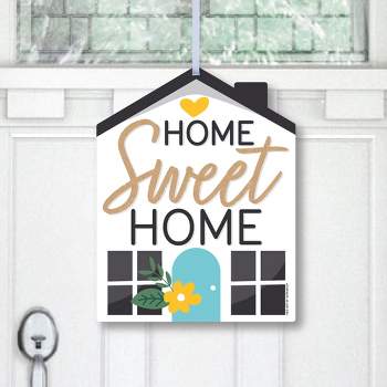 Big Dot of Happiness Welcome Home Housewarming - Hanging Porch New Sweet Home Outdoor Decorations - Front Door Decor - 1 Piece Sign