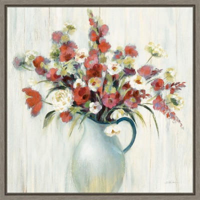 Amanti Art Coastal Bouquet Autumn by Silvia Vassileva Canvas Wall Art Print Framed 22 x 22-in.