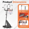 SKONYON 44"/48"/54" Portable Basketball Hoop 7.5ft - 10ft Height Adjustable Basketball Goal System for Indoor & Outdoor Play - 2 of 4