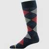 Goldtoe Signature Collection Men's Argyle Crew Socks 3pk - Gray/Red/Navy Blue 6-12.5 - 4 of 4