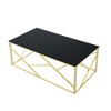 NicBex Modern 48" Rectangle Coffee Table with Geometric Metal Frame for Living Room and Bedroom - 4 of 4