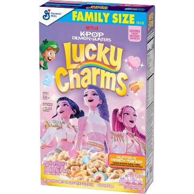 Lucky Charms K-Pop Family Size Breakfast Cereal - 18.6oz