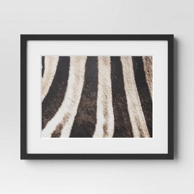 20&#34; x 16&#34; 2pc Zebra Close up Glass Framed Wall Posters - Threshold&#8482;