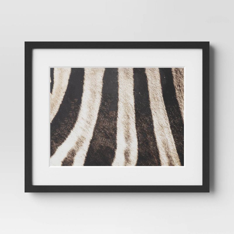 20&#34; x 16&#34; 2pc Zebra Close up Glass Framed Wall Posters - Threshold&#8482;, 4 of 7