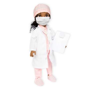Healthy Roots Pink Nurse Uniform Outfit for Dolls