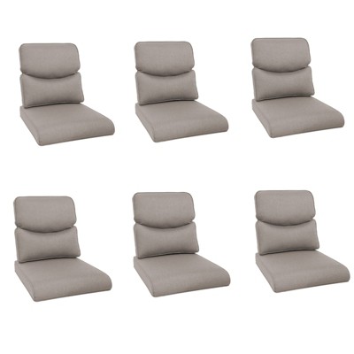 Buenhomino Deep Seat Outdoor Cushion Set 25"x22",Bench Outdoor Chair Cushion, Outdoor High Back Chair Cushion Seat Pad for Patio Furniture