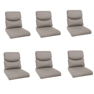 Buenhomino Deep Seat Outdoor Cushion Set 25"x22",Bench Outdoor Chair Cushion, Outdoor High Back Chair Cushion Seat Pad for Patio Furniture - 1 of 4