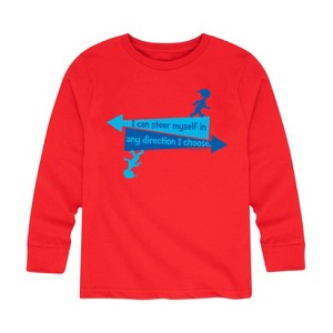 Boys' - Dr. Seuss - You Can Steer Yourself Long Sleeve Graphic T-Shirt - 1 of 4