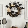 Nearly Natural 24" Halloween Skull and Bones Wreath - 4 of 4