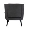 NicBex Modern Soft Accent Chair Wood Frame Ergonomics Lounge Chair Modern Reading Chair Comfy Chair for Living Room, Blue - 2 of 4
