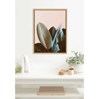 Natural Framed Botanical Canvas Print, 18"x24"