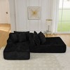 Kumasinova No-Assembly Lazy Sofa, 2 Seater Lazy Sofa Lounge Chair, Comfortable Single Seater, Fluffy Modern Cozy Couches for Living Room - 3 of 4