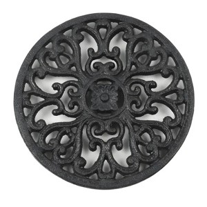 Kitcheniva Heavy Duty Cast Iron Trivet – Heat Resistant 6.7” Round Hot Pot & Pan Holder - 1 of 3