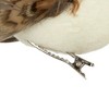Northlight Bird with Clip and Feathers Christmas Ornament - 6" - White and Brown - 4 of 4