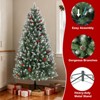 GOCAPTAIN Frost Christmas Tree, Realistic Artificial Tree with Red Berries & Pine Cones, Christmas Decorations for Living Room Porch Entryway Office - 3 of 4
