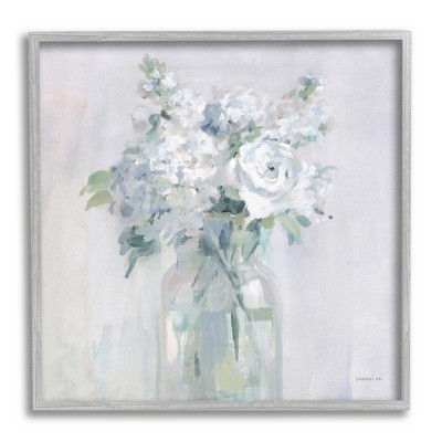 Stupell Industries White Abstract Bouquet Framed Giclee Art