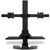 Mount-It! Electric Standing Desk Converter, Motorized Sit Stand Desk w/ Dual Monitor Mount & iPhone/Tablet Slot, Height Adjustable Workstation - 4 of 4