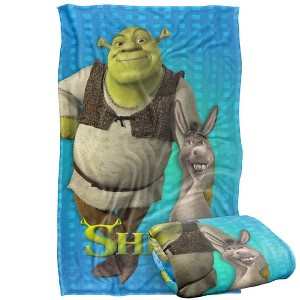 Shrek Pals Silky Touch Super Soft Throw Blanket 36" x 58" - 1 of 4