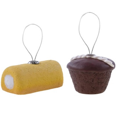 Hostess Twinkie and CupCake Tree Ornaments 2ct