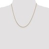 Black Bow Jewelry 0.8mm 14k Yellow Gold Diamond Cut Square Wheat Chain Necklace - 2 of 4