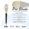 Creative Mark Pro Stroke Premium White Chungking Hog Bristle Artist Paint Brush - Filbert - Natural Bristle Brush w/ Great Control Suitable for Oils, - 2 of 4