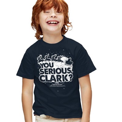 Christmas Vacation You Serious Clark Kids T Shirt For Youth, Navy