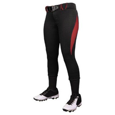 girls black softball pants