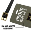 U.S. Army Proud Wife Of A Soldier Luggage ID Tags Set of 2 - 4 of 4