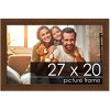 PosterPalooza | Simple Brown Picture Frame - UV Acrylic, Backing Board, Hanging Hardware Included - 2 of 4