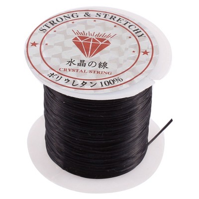 Unique Bargains Elastic Bead Stringing Line White 1mm