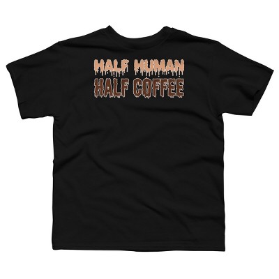 Boy's Design By Humans Funny Halloween Costume For Coffee Addicts By TeeShirtMadness T-Shirt