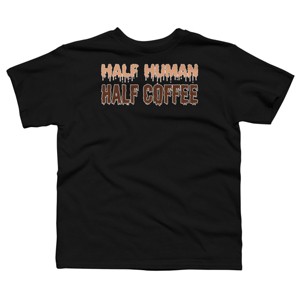 Boy's Design By Humans Funny Halloween Costume For Coffee Addicts By TeeShirtMadness T-Shirt - 1 of 4