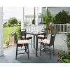 PAGED Patio Dining Chairs Aluminum Frame Swivel Outdoor Chair with Cushions for Poolside, Balcony - 4 of 4