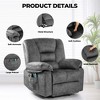 NicBex Velvet Lift Recliner Chair for Elderly,Cozy Massage Chairs with Massage and Lumbar Heating,Modern Reclining Chairs for Living Room - 4 of 4