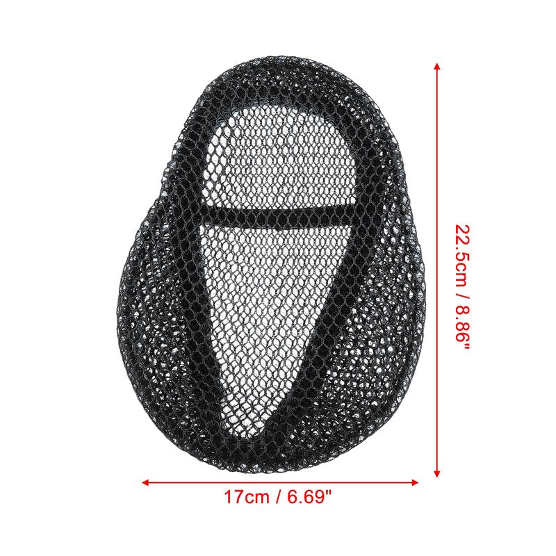 Unique Bargains Bike Bicycle Saddle Seat Cover Comfort Pad Padded Soft 3D Grid 8.86"x6.69", 4 of 7