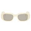 Prada PR 17WS 21D5J2 Womens Rectangle Sunglasses White Milk 49mm - 2 of 3
